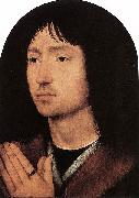 Hans Memling Portrait of a Young Man at Prayer painting